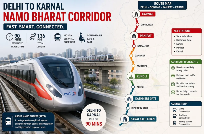 Delhi Karnal Namo Bharat Route REVEALED: 136 KM&hellip;