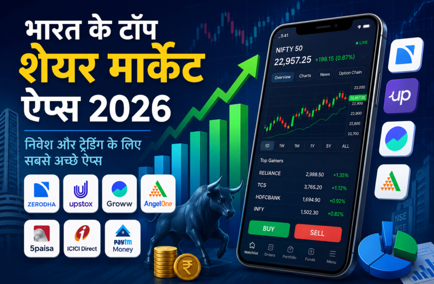 भारत में सबसे बेहतरीन शेयर मार्केट ऐप्स 2026: निवेश और ट्रेडिंग के लिए कौन सा ऐप है सबसे अच्छा?