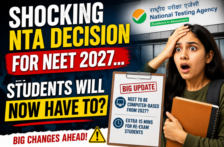 Revolutionary Change: NTA’s Massive Decision Will Permanently Alter NEET Exams Forever!