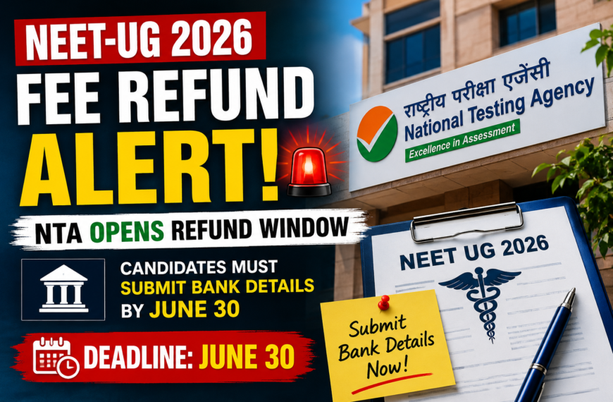 Critical NEET UG 2026 Refund Alert:…
