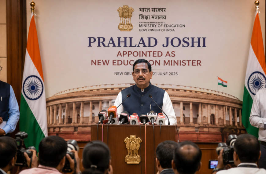 Prahlad Joshi Appointed as the New Education Minister:&hellip;