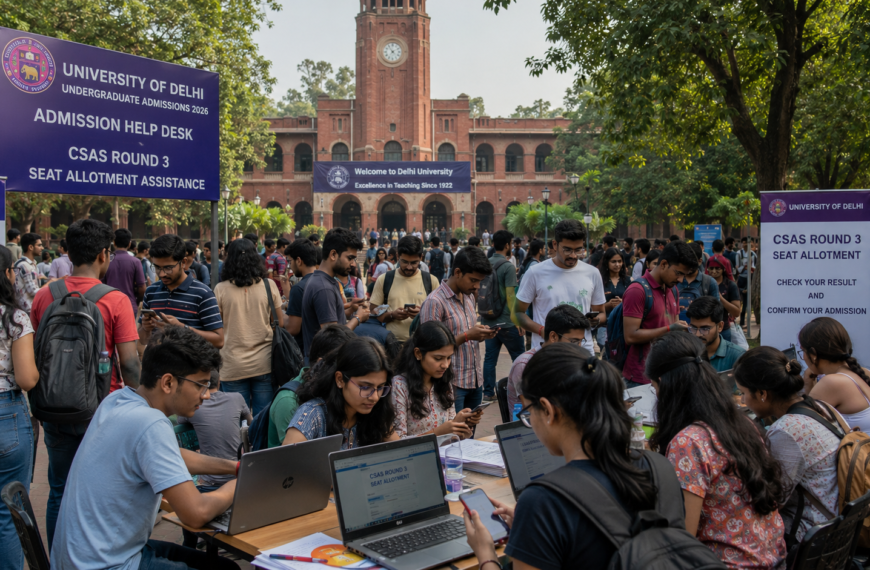 DU CSAS Round 3 2026: Big Update on Seat Allocation Schedule